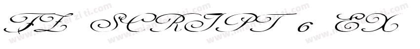 FZ SCRIPT 6 EX Norma字体转换